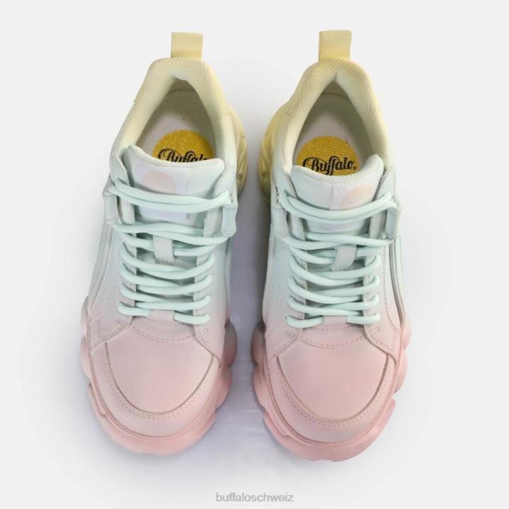 Buffalo CLD Corin Gradient Sneakers Low Vegan 846Z138 Pastellmischung|Turnschuhe