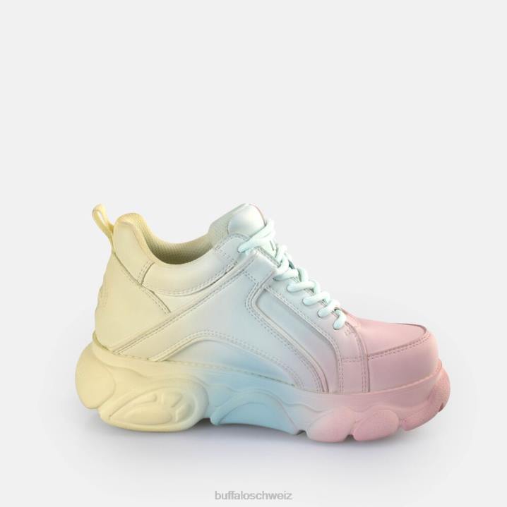 Buffalo CLD Corin Gradient Sneakers Low Vegan 846Z138 Pastellmischung|Turnschuhe