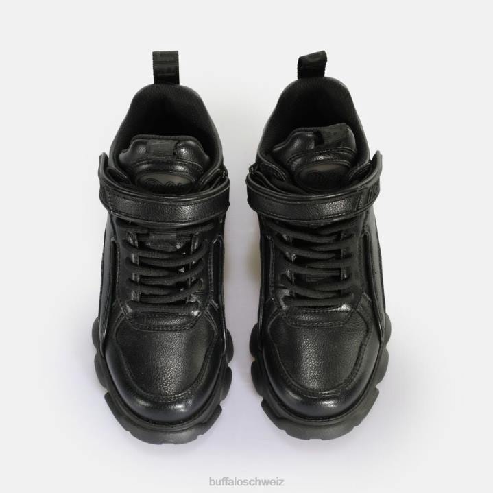 Buffalo CLD Corin Mid Sneaker Low vegan 846Z719 Schwarz|Turnschuhe