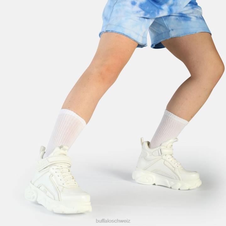Buffalo CLD Corin Mid Sneaker Low vegan 846Z913 Weiss|Turnschuhe