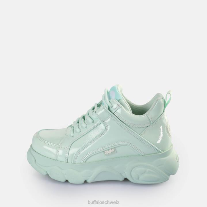 Buffalo CLD Corin Sneakers Low vegan 846Z213 minzgrün|Turnschuhe
