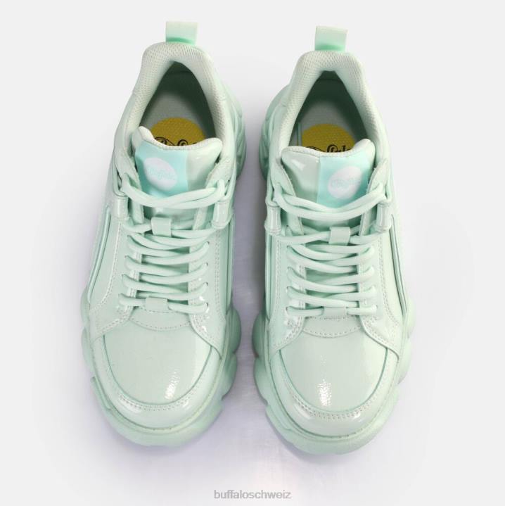Buffalo CLD Corin Sneakers Low vegan 846Z213 minzgrün|Turnschuhe