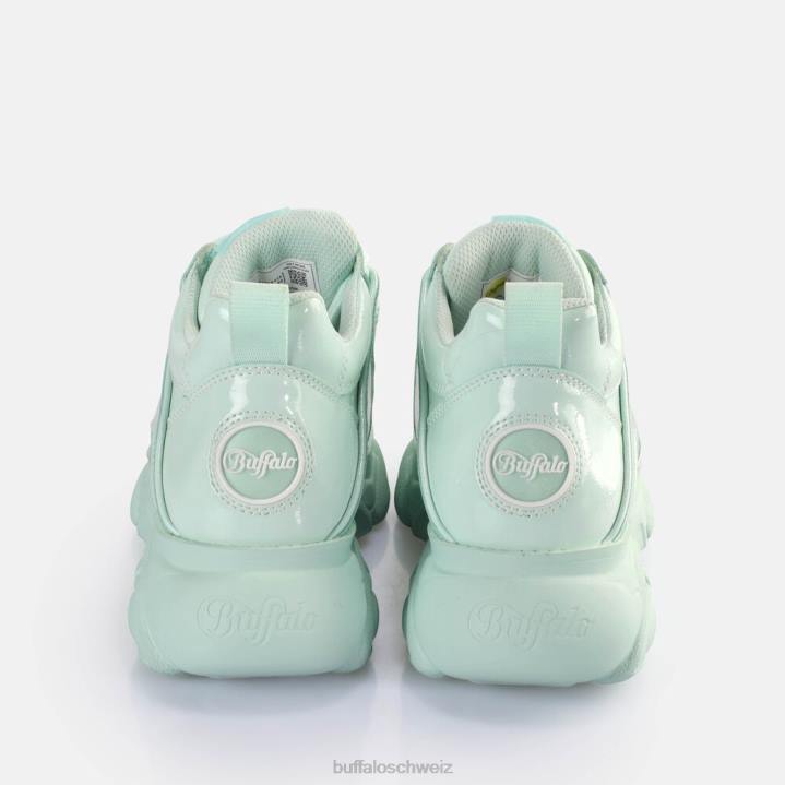 Buffalo CLD Corin Sneakers Low vegan 846Z213 minzgrün|Turnschuhe