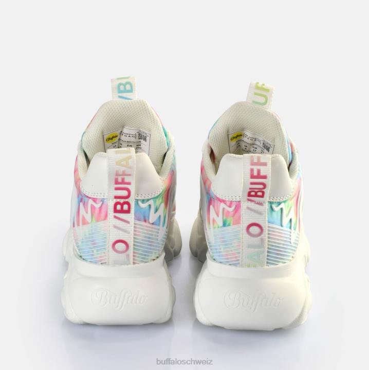 Buffalo CLD Flow Sneakers Low vegan 846Z433 weiß-mehrfarbig|Turnschuhe