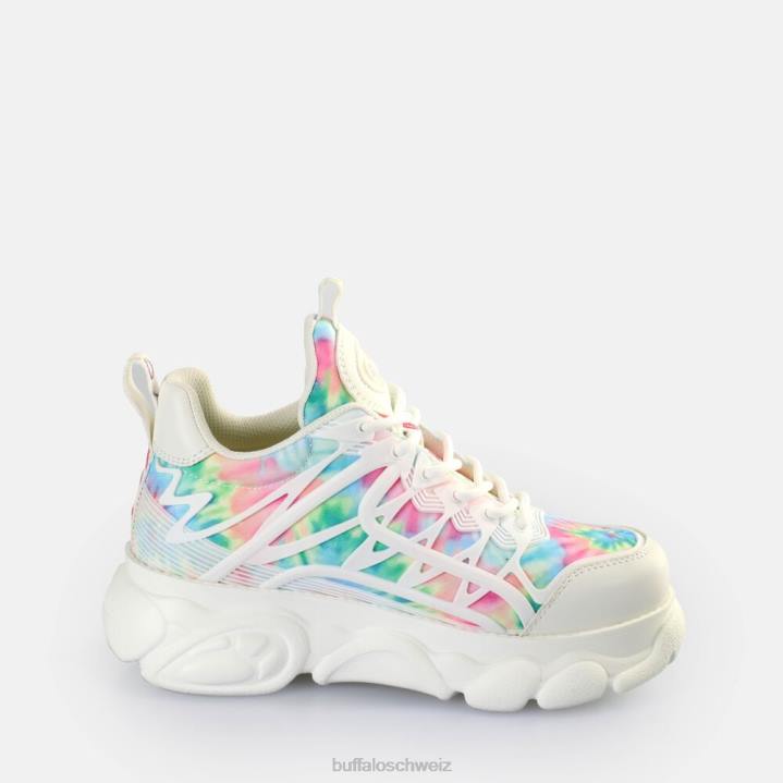 Buffalo CLD Flow Sneakers Low vegan 846Z433 weiß-mehrfarbig|Turnschuhe