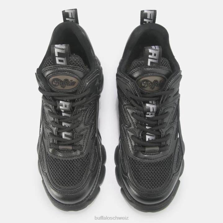 Buffalo CLD Grid Sneaker vegan 846Z568 Schwarz|Turnschuhe