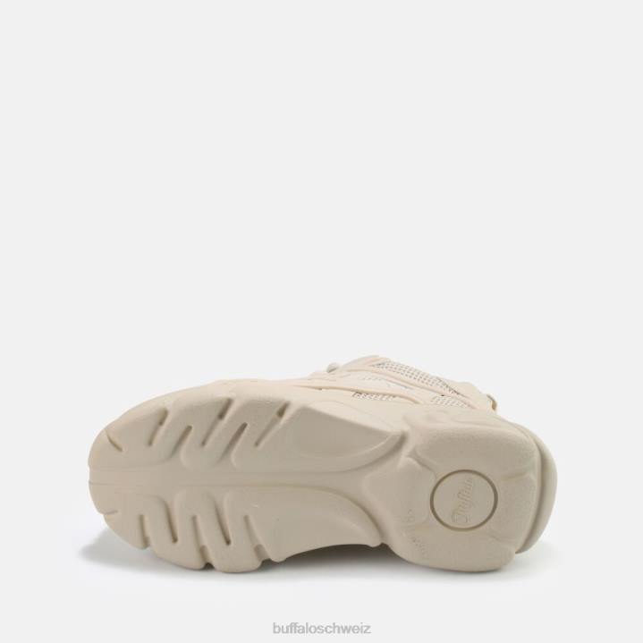 Buffalo CLD Grid vegane Sneaker 846Z681 Creme|Turnschuhe