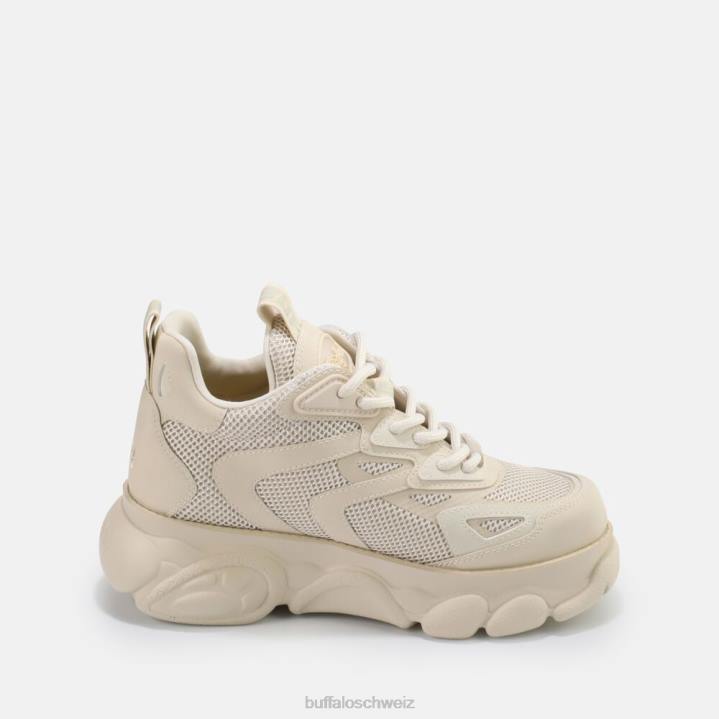 Buffalo CLD Grid vegane Sneaker 846Z681 Creme|Turnschuhe