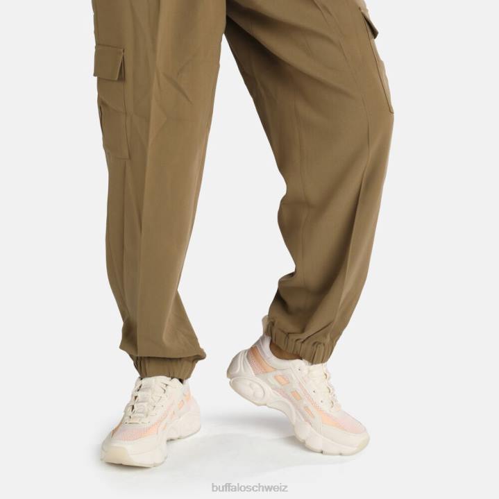 Buffalo CLD Run Boom Sneaker vegan 846Z621 Beige mit Pfirsich|Turnschuhe