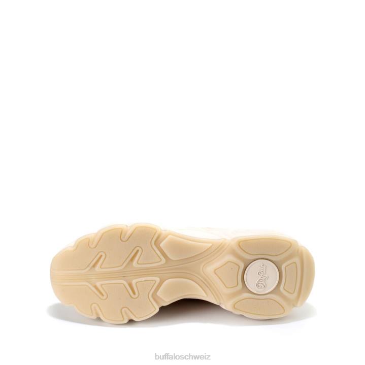 Buffalo CLD Run Boom Sneaker vegan 846Z621 Beige mit Pfirsich|Turnschuhe
