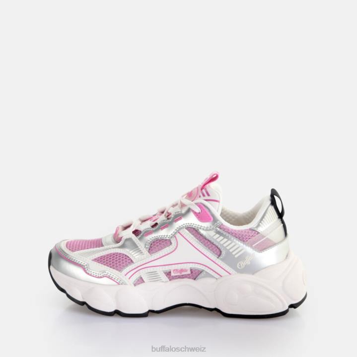 Buffalo CLD Run Jogging-Sneaker Low vegan 846Z239 silber/rosa|Turnschuhe