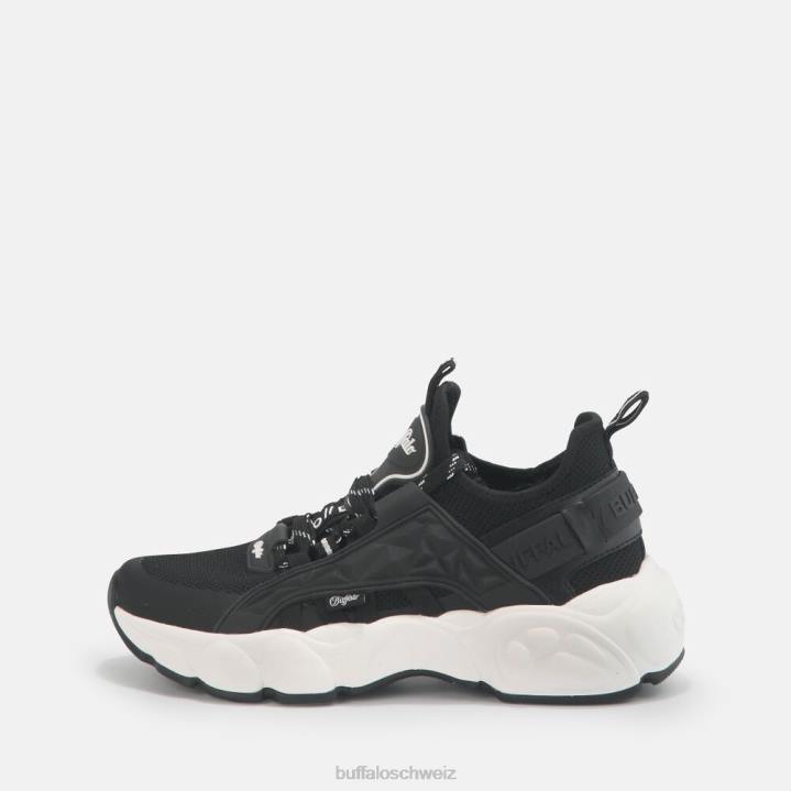 Buffalo CLD Run Sock Trainer Low vegan 846Z400 Schwarz|Turnschuhe