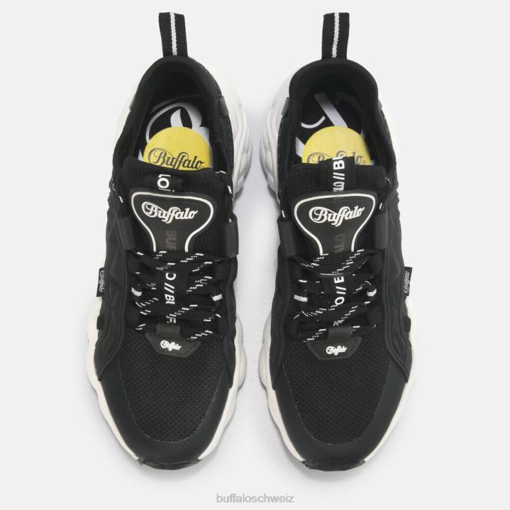 Buffalo CLD Run Sock Trainer Low vegan 846Z400 Schwarz|Turnschuhe
