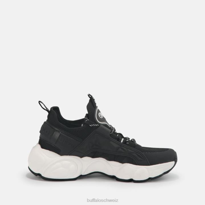 Buffalo CLD Run Sock Trainer Low vegan 846Z400 Schwarz|Turnschuhe