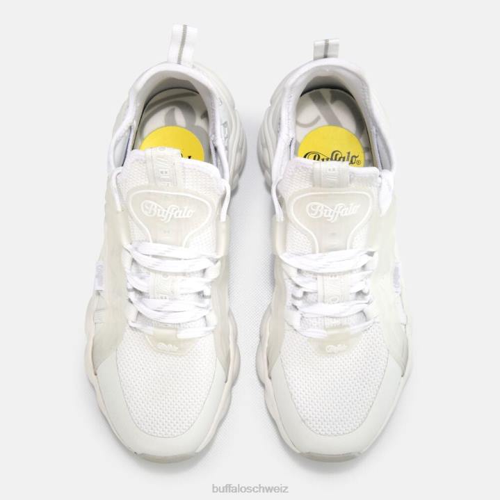 Buffalo CLD Run Sock Trainer Low vegan 846Z401 Weiss|Turnschuhe