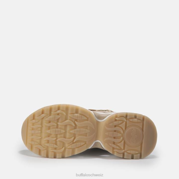 Buffalo Niedrige, vegane Triplet Hollow-Sneaker 846Z123 Beige|Turnschuhe