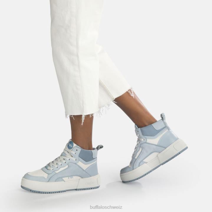 Buffalo RSE Mid High-Top-Sneaker vegan 846Z166 Blau|Turnschuhe