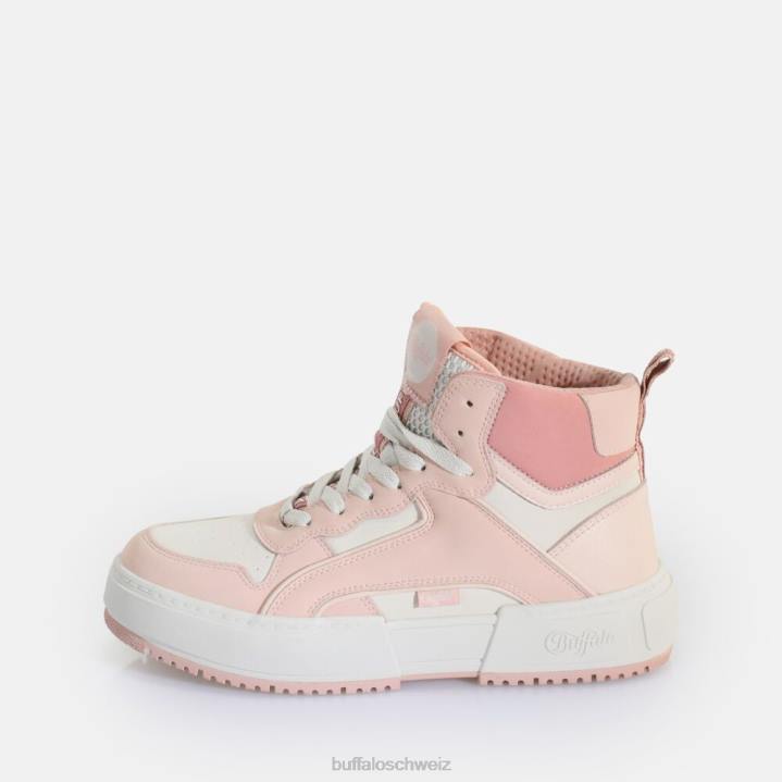 Buffalo RSE Mid Sneaker High vegan 846Z620 rosa/weiß|Turnschuhe