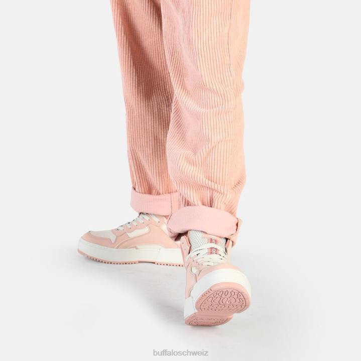 Buffalo RSE Mid Sneaker High vegan 846Z620 rosa/weiß|Turnschuhe