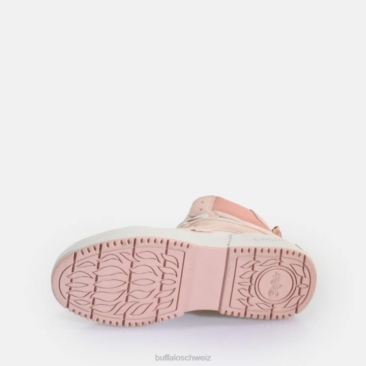 Buffalo RSE Mid Sneaker High vegan 846Z620 rosa/weiß|Turnschuhe