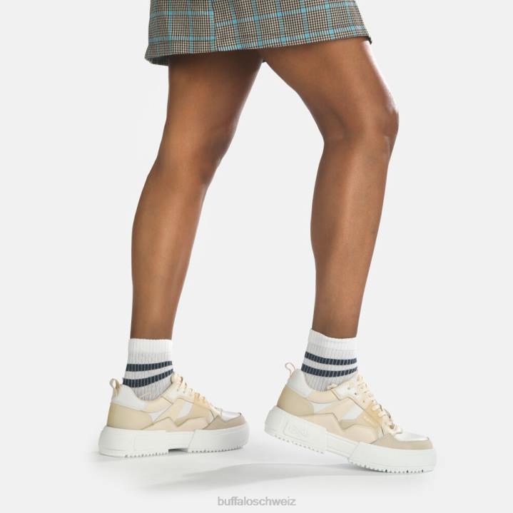 Buffalo RSE V2 Low vegane Sneaker 846Z420 weiße Creme|Turnschuhe