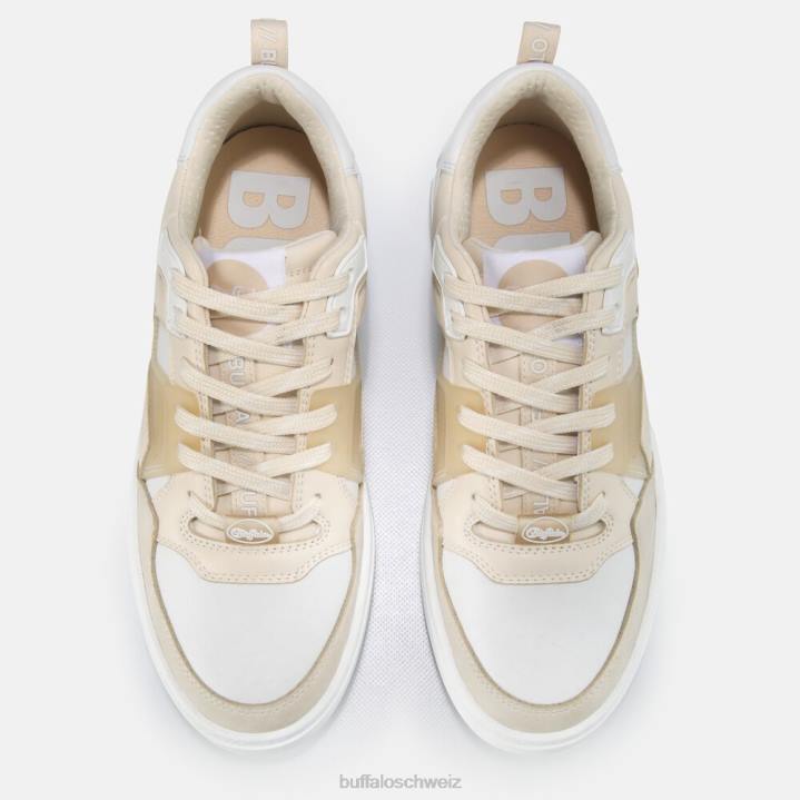 Buffalo RSE V2 Low vegane Sneaker 846Z420 weiße Creme|Turnschuhe