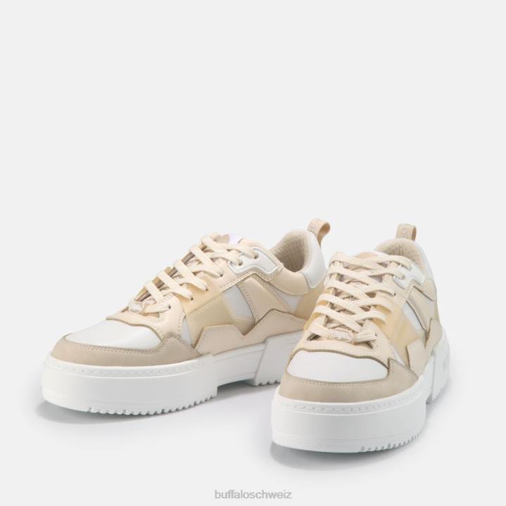 Buffalo RSE V2 Low vegane Sneaker 846Z420 weiße Creme|Turnschuhe