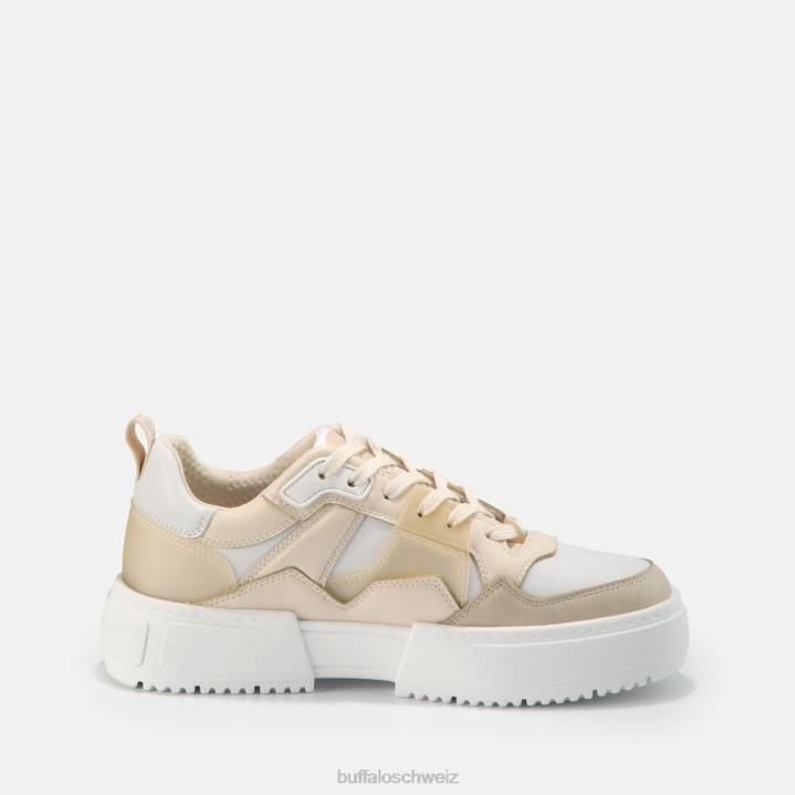 Buffalo RSE V2 Low vegane Sneaker 846Z420 weiße Creme|Turnschuhe