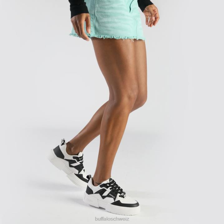 Buffalo RSE V2 Sneaker Low vegan 846Z45 Schwarz-Weiss|Turnschuhe