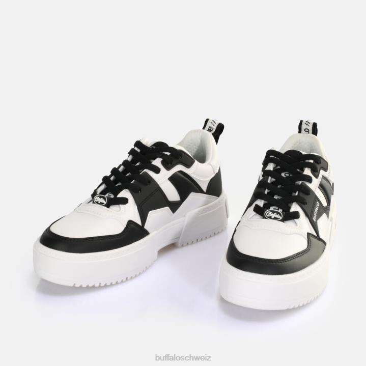 Buffalo RSE V2 Sneaker Low vegan 846Z45 Schwarz-Weiss|Turnschuhe