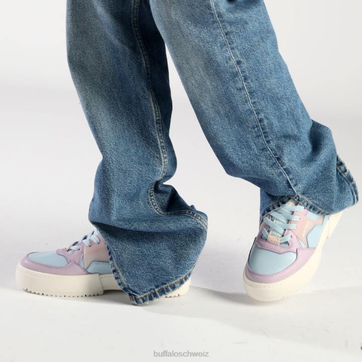 Buffalo RSE V2 Sneaker Low vegan 846Z52 lila/hellblau|Turnschuhe