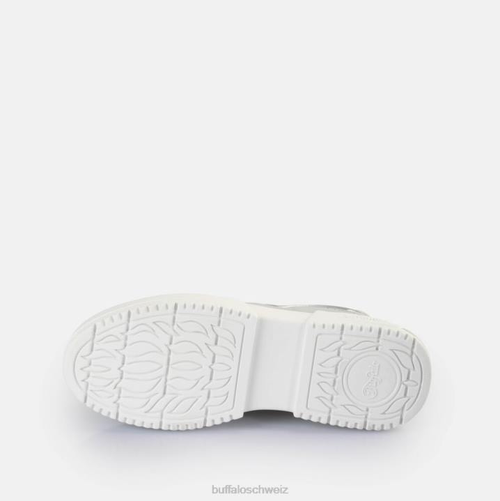 Buffalo RSE V2 Sneaker Low vegan 846Z53 Silber Weiss|Turnschuhe