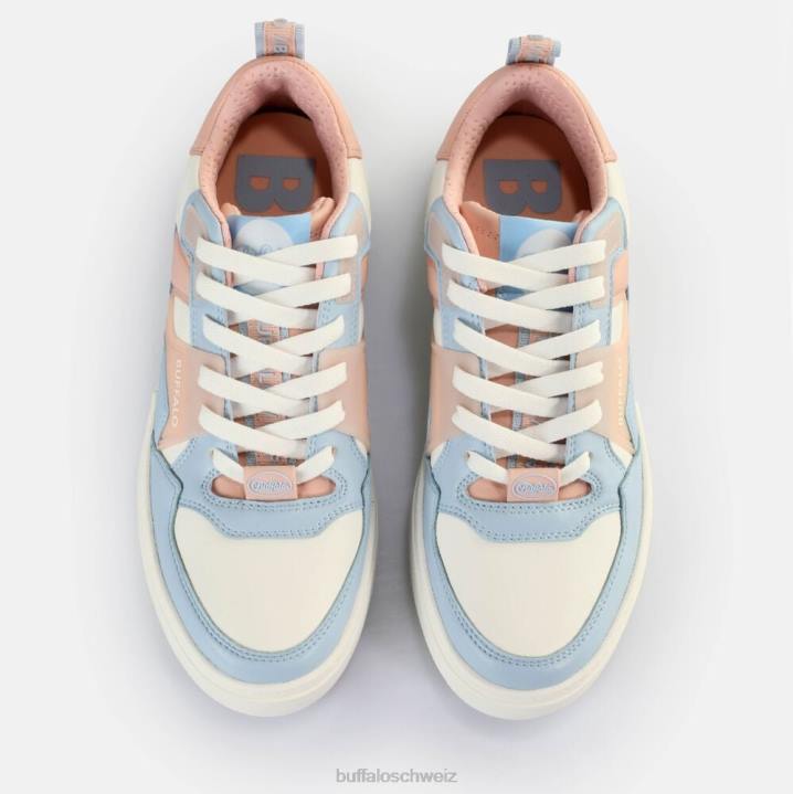 Buffalo RSE V2 Sneaker Low vegan 846Z54 blassblau/babyrosa|Turnschuhe