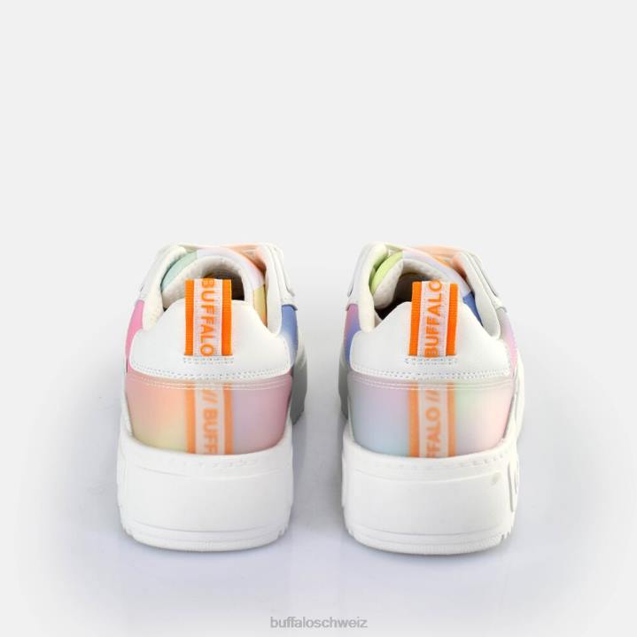 Buffalo RSE V2 Sneaker Low vegan 846Z56 Batikkoralle/Grün|Turnschuhe