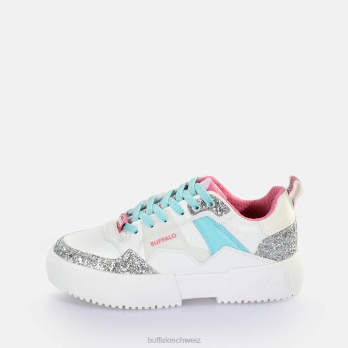 Buffalo RSE V2 Sneaker Low vegan 846Z59 Weißsilber|Turnschuhe