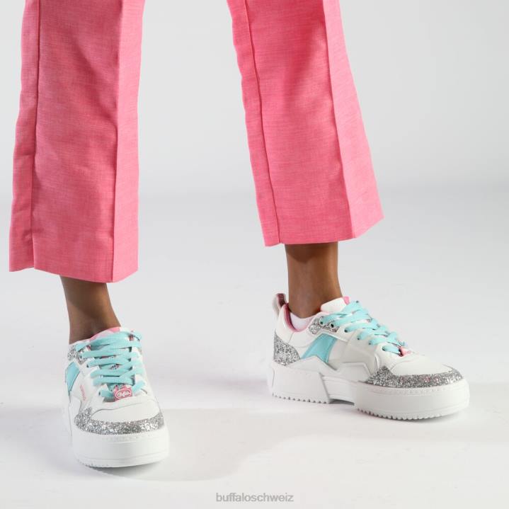 Buffalo RSE V2 Sneaker Low vegan 846Z59 Weißsilber|Turnschuhe