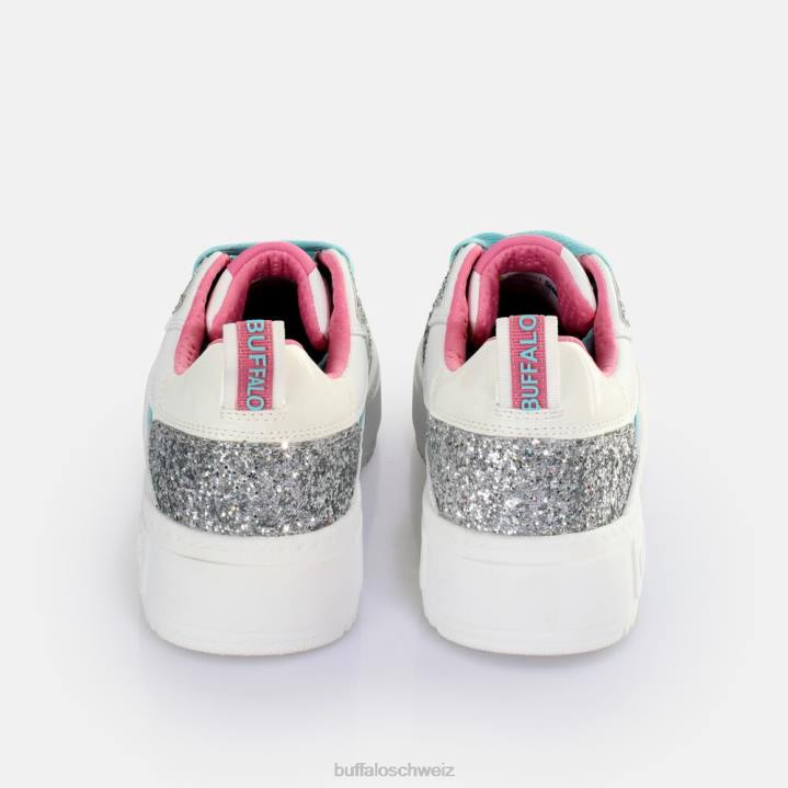 Buffalo RSE V2 Sneaker Low vegan 846Z59 Weißsilber|Turnschuhe