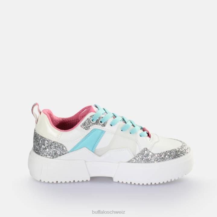 Buffalo RSE V2 Sneaker Low vegan 846Z59 Weißsilber|Turnschuhe