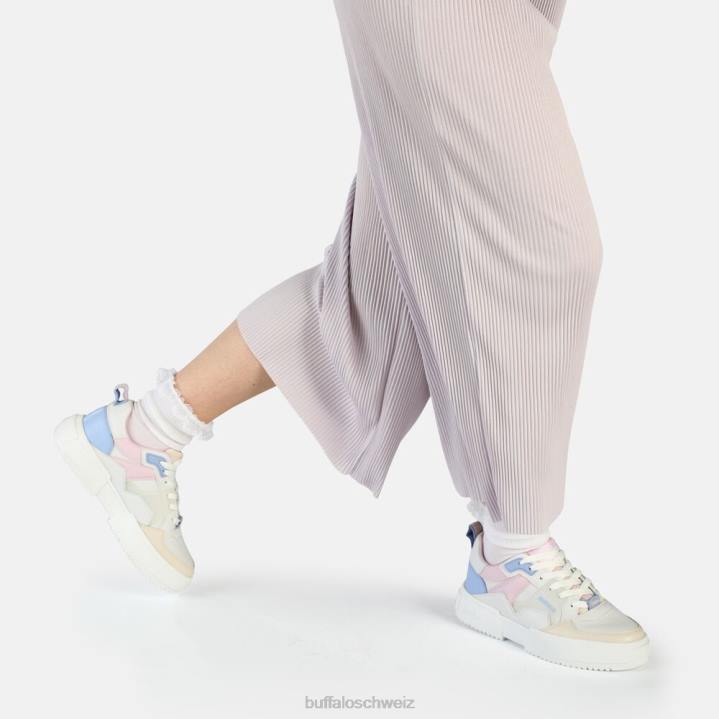 Buffalo RSE V2 Sneaker Low vegan 846Z780 hellblau/rosa|Turnschuhe