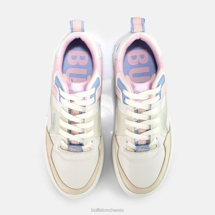 Buffalo RSE V2 Sneaker Low vegan 846Z780 hellblau/rosa|Turnschuhe