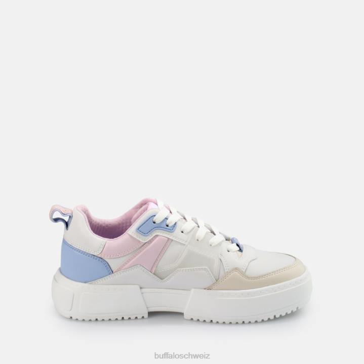 Buffalo RSE V2 Sneaker Low vegan 846Z780 hellblau/rosa|Turnschuhe