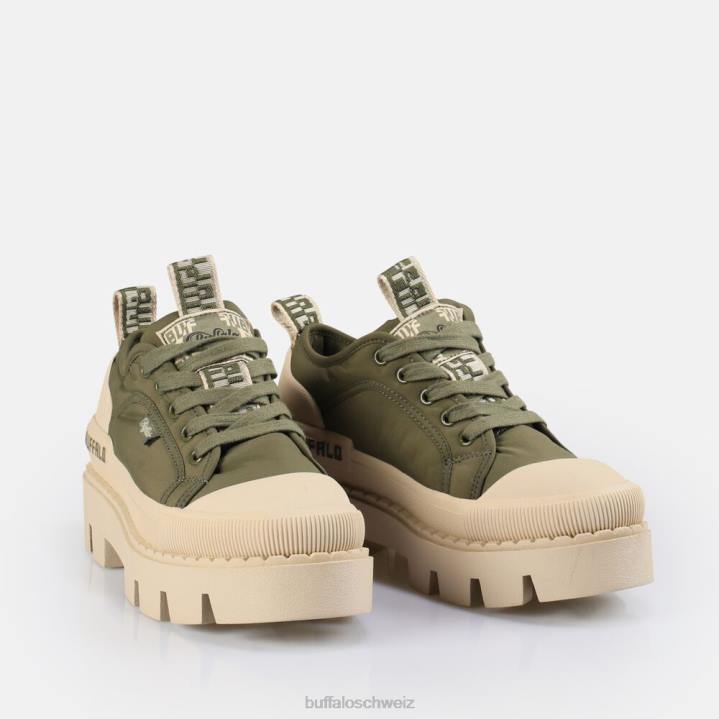 Buffalo Raben-Schnürschuh 846Z512 Beige|Turnschuhe