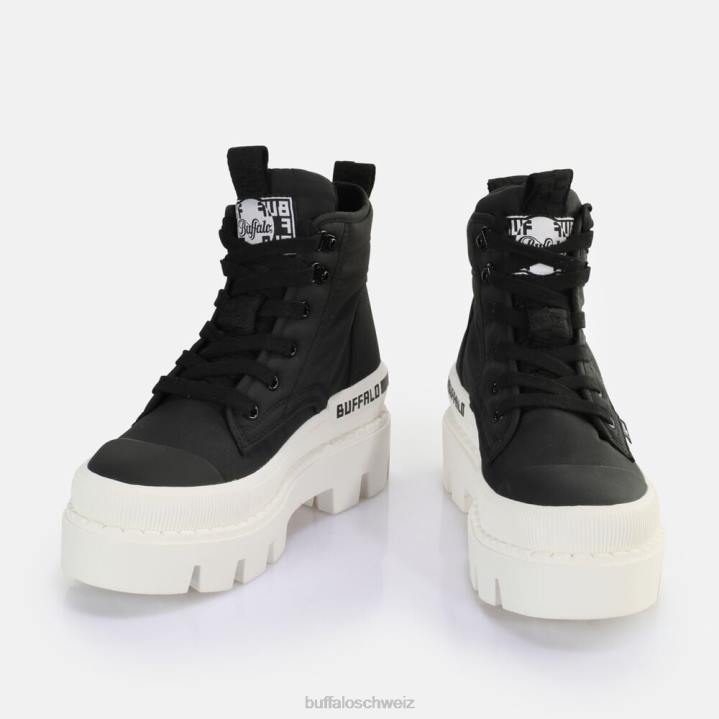 Buffalo Raven Hi Sneaker High vegan 846Z893 Schwarz-Weiss|Turnschuhe