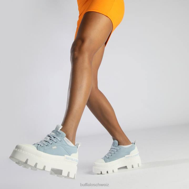 Buffalo Raven Lo Sneaker Low vegan 846Z100 hellblau|Turnschuhe
