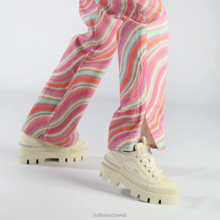 Buffalo Raven Lo Sneaker Low vegan 846Z99 Creme|Turnschuhe