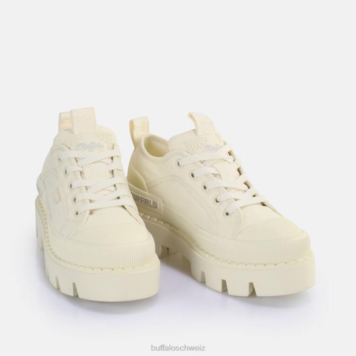 Buffalo Raven Lo Sneaker Low vegan 846Z99 Creme|Turnschuhe