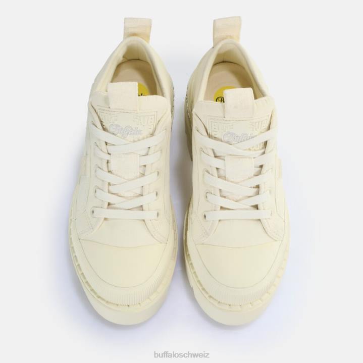 Buffalo Raven Lo Sneaker Low vegan 846Z99 Creme|Turnschuhe