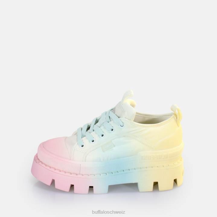 Buffalo Raven Lo Sneakers Low vegan 846Z102 Regenbogenfarben|Turnschuhe