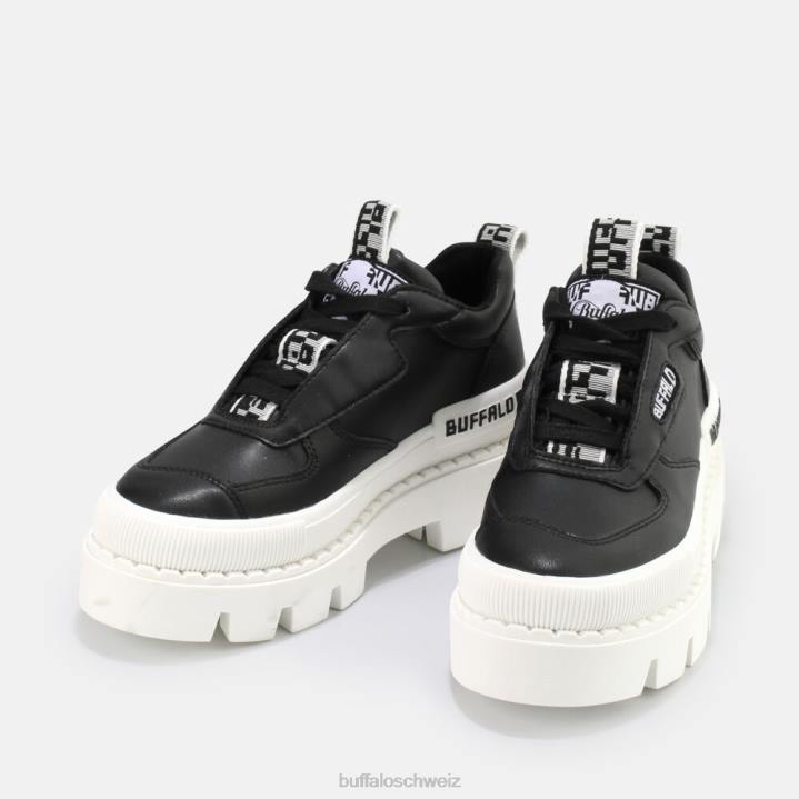 Buffalo Raven Ox Sneaker vegan 846Z357 Schwarz|Turnschuhe