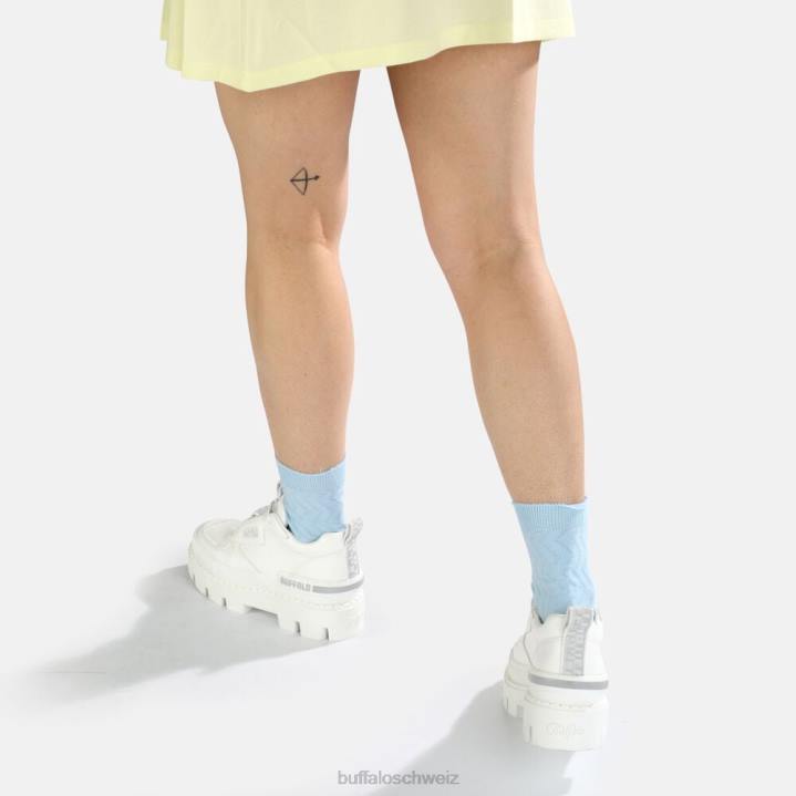 Buffalo Raven Ox Sneaker vegan 846Z566 Weiss|Turnschuhe